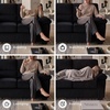 image:imageSignature Design by Ashley SimpleJoy Corduroy Sofa 3 Seater Black CouchBlack