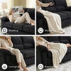 image:imageSignature Design by Ashley SimpleJoy Corduroy Sofa 3 Seater Black CouchBlack
