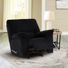 image:imageSignature Design by Ashley SimpleJoy Corduroy Sofa 3 Seater Black CouchBlack