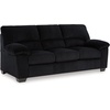 image:imageSignature Design by Ashley SimpleJoy Corduroy Sofa 3 Seater Black CouchBlack
