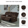 image:imageSignature Design by Ashley SimpleJoy Corduroy Sofa 3 Seater Black CouchDark Chocolate