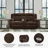 image:imageSignature Design by Ashley SimpleJoy Corduroy Sofa 3 Seater Black CouchDark Chocolate