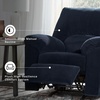 image:imageSignature Design by Ashley SimpleJoy Corduroy Sofa 3 Seater Black CouchNavy
