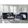 image:imageSignature Design by Ashley SimpleJoy Corduroy Sofa 3 Seater Black CouchNavy