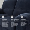 image:imageSignature Design by Ashley SimpleJoy Corduroy Sofa 3 Seater Black CouchNavy
