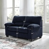 image:imageSignature Design by Ashley SimpleJoy Corduroy Sofa 3 Seater Black CouchNavy