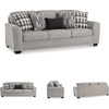 image:imageSignature Design by Ashley Sofa 97 in Gray Chenille No Assembly Required