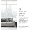 image:imageSignature Design by Ashley Sofa 97 in Gray Chenille No Assembly Required