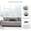 image:imageSignature Design by Ashley Sofa 97 in Gray Chenille No Assembly Required