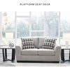image:imageSignature Design by Ashley Sofa 97 in Gray Chenille No Assembly Required