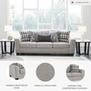 image:imageSignature Design by Ashley Sofa 97 in Gray Chenille No Assembly Required