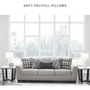image:imageSignature Design by Ashley Sofa 97 in Gray Chenille No Assembly Required