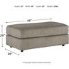 image:imageSignature Design by Ashley Soletren Oversized Ottoman StoneGrey