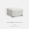 image:imageSignature Design by Ashley Soletren Oversized Ottoman StoneWhite