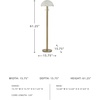 image:imageSignature Design by Ashley Tobbinsen Brass Floor Lamp for Living Room