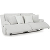 image:imageSignature Design by Ashley Top Tier Rocker Recliner Chair Oversized Wide Seat Cozy Corduroy Velvet Polyester Upholstery Manual Pull Tab Lounge Chair for Living Room No Assembly Required ChocolateWhite