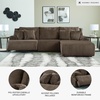 image:imageSignature Design by Ashley Top Tier Rocker Recliner Chair Oversized Wide Seat Cozy Corduroy Velvet Polyester Upholstery Manual Pull Tab Lounge Chair for Living Room No Assembly Required ChocolateChocolate Brown
