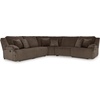 image:imageSignature Design by Ashley Top Tier Rocker Recliner Chair Oversized Wide Seat Cozy Corduroy Velvet Polyester Upholstery Manual Pull Tab Lounge Chair for Living Room No Assembly Required ChocolateChocolate Brown