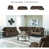 image:imageSignature Design by Ashley Top Tier Rocker Recliner Chair Oversized Wide Seat Cozy Corduroy Velvet Polyester Upholstery Manual Pull Tab Lounge Chair for Living Room No Assembly Required ChocolateDark Brown