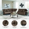 image:imageSignature Design by Ashley Top Tier Rocker Recliner Chair Oversized Wide Seat Cozy Corduroy Velvet Polyester Upholstery Manual Pull Tab Lounge Chair for Living Room No Assembly Required ChocolateChocolate Brown