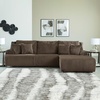 image:imageSignature Design by Ashley Top Tier Rocker Recliner Chair Oversized Wide Seat Cozy Corduroy Velvet Polyester Upholstery Manual Pull Tab Lounge Chair for Living Room No Assembly Required ChocolateChocolate Brown