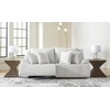 image:imageSignature Design by Ashley Top Tier Rocker Recliner Chair Oversized Wide Seat Cozy Corduroy Velvet Polyester Upholstery Manual Pull Tab Lounge Chair for Living Room No Assembly Required ChocolateWhite