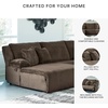 image:imageSignature Design by Ashley Top Tier Rocker Recliner Chair Oversized Wide Seat Cozy Corduroy Velvet Polyester Upholstery Manual Pull Tab Lounge Chair for Living Room No Assembly Required ChocolateChocolate Brown