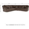 image:imageSignature Design by Ashley Top Tier Rocker Recliner Chair Oversized Wide Seat Cozy Corduroy Velvet Polyester Upholstery Manual Pull Tab Lounge Chair for Living Room No Assembly Required ChocolateChocolate Brown