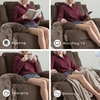 image:imageSignature Design by Ashley Top Tier Rocker Recliner Chair Oversized Wide Seat Cozy Corduroy Velvet Polyester Upholstery Manual Pull Tab Lounge Chair for Living Room No Assembly Required ChocolateDark Brown