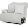 image:imageSignature Design by Ashley Top Tier Rocker Recliner Chair Oversized Wide Seat Cozy Corduroy Velvet Polyester Upholstery Manual Pull Tab Lounge Chair for Living Room No Assembly Required ChocolateWhite