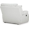 image:imageSignature Design by Ashley Top Tier Rocker Recliner Chair Oversized Wide Seat Cozy Corduroy Velvet Polyester Upholstery Manual Pull Tab Lounge Chair for Living Room No Assembly Required ChocolateWhite