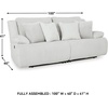 image:imageSignature Design by Ashley Top Tier Rocker Recliner Chair Oversized Wide Seat Cozy Corduroy Velvet Polyester Upholstery Manual Pull Tab Lounge Chair for Living Room No Assembly Required ChocolateWhite