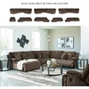 image:imageSignature Design by Ashley Top Tier Rocker Recliner Chair Oversized Wide Seat Cozy Corduroy Velvet Polyester Upholstery Manual Pull Tab Lounge Chair for Living Room No Assembly Required ChocolateChocolate Brown