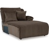image:imageSignature Design by Ashley Top Tier Rocker Recliner Chair Oversized Wide Seat Cozy Corduroy Velvet Polyester Upholstery Manual Pull Tab Lounge Chair for Living Room No Assembly Required ChocolateChocolate Brown