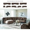 image:imageSignature Design by Ashley Top Tier Rocker Recliner Chair Oversized Wide Seat Cozy Corduroy Velvet Polyester Upholstery Manual Pull Tab Lounge Chair for Living Room No Assembly Required ChocolateChocolate Brown