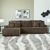 image:imageSignature Design by Ashley Top Tier Rocker Recliner Chair Oversized Wide Seat Cozy Corduroy Velvet Polyester Upholstery Manual Pull Tab Lounge Chair for Living Room No Assembly Required ChocolateChocolate Brown