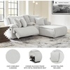image:imageSignature Design by Ashley Top Tier Rocker Recliner Chair Oversized Wide Seat Cozy Corduroy Velvet Polyester Upholstery Manual Pull Tab Lounge Chair for Living Room No Assembly Required ChocolateWhite
