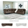 image:imageSignature Design by Ashley Top Tier Rocker Recliner Chair Oversized Wide Seat Cozy Corduroy Velvet Polyester Upholstery Manual Pull Tab Lounge Chair for Living Room No Assembly Required ChocolateChocolate Brown