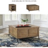 image:imageSignature Design by Ashley Torlanta Lift Top Coffee Table 36 W Square Light BrownBlack Centerpiece Casual Living Room Furniture Solid Wood Frame Birch Veneer MDF Substrate amp Steel