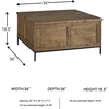 image:imageSignature Design by Ashley Torlanta Lift Top Coffee Table 36 W Square Light BrownBlack Centerpiece Casual Living Room Furniture Solid Wood Frame Birch Veneer MDF Substrate amp Steel