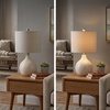 image:imageSignature Design by Ashley Waldish Rustic Metal Bedside Table Lamp CreamOffWhite