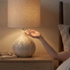 image:imageSignature Design by Ashley Waldish Rustic Metal Bedside Table Lamp CreamOffWhite