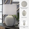 image:imageSignature Design by Ashley Waldish Rustic Metal Bedside Table Lamp CreamWarm Gray