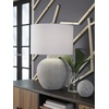 image:imageSignature Design by Ashley Waldish Rustic Metal Bedside Table Lamp CreamWarm Gray
