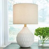 image:imageSignature Design by Ashley Waldish Rustic Metal Bedside Table Lamp CreamWhite