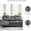 image:imageSignature Design by Ashley Yarrow Lane Traditional Manual Rocker ReclinerCharcoal
