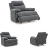 image:imageSignature Design by Ashley Yarrow Lane Traditional Manual Rocker ReclinerCharcoal