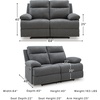 image:imageSignature Design by Ashley Yarrow Lane Traditional Manual Rocker ReclinerCharcoal