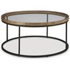 image:imageSignature Design by Ashley 1Piece Round Mango Wood Glass Coffee Table