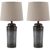 image:imageSignature Design by Ashley 25 in Ceramic Table Lamp Set of 2 TaupeGray
